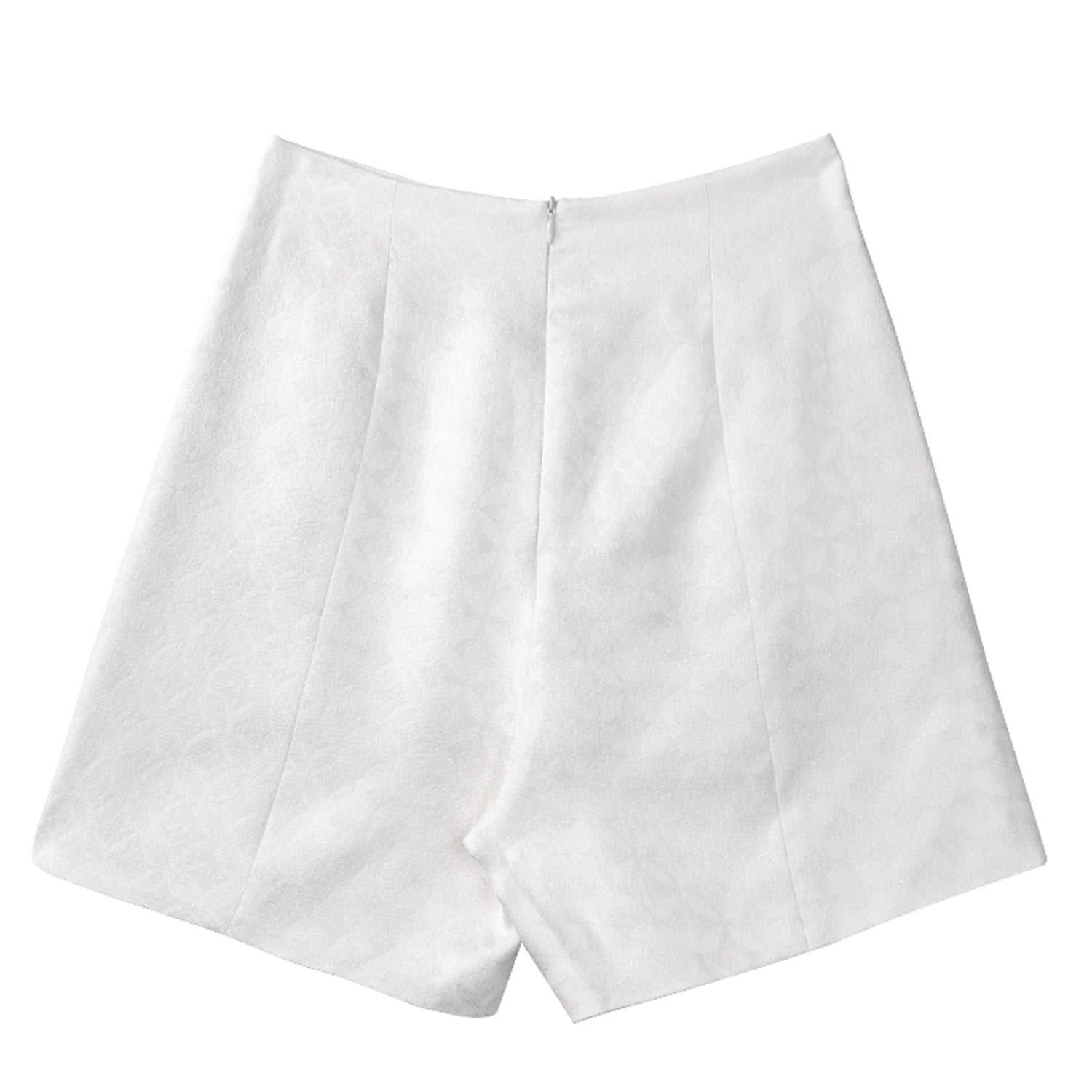 客订-中式国风白色提花短裤