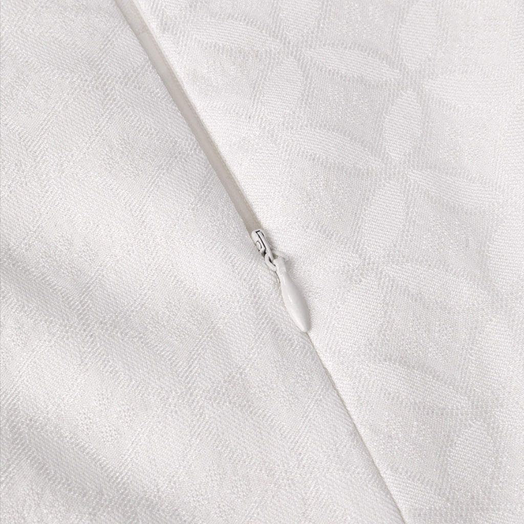 客订-中式国风白色提花短裤